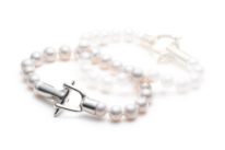 White Pearl Bracelet by MichaudMichaud Design at The Avenue Gallery, a contemporary fine art gallery in Victoria, BC, Canada.