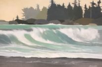 Chesterman Beach by Lorna Dockstader at The Avenue Gallery, a contemporary fine art gallery in Victoria, BC, Canada.