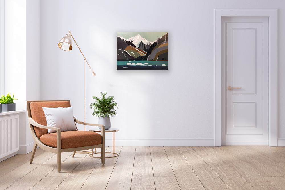 Approaching Glacier Bay by Lorna Dockstader at The Avenue Gallery, a contemporary fine art gallery in Victoria, BC, Canada.