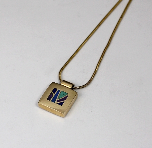 Chain for Small Gold Pendant by Brenda Roy at The Avenue Gallery, a contemporary art gallery in Victoria BC, Canada