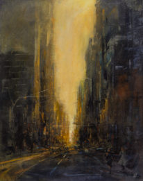 Morning Rush by William Liao at The Avenue Gallery, a contemporary fine art gallery in Victoria, BC, Canada.