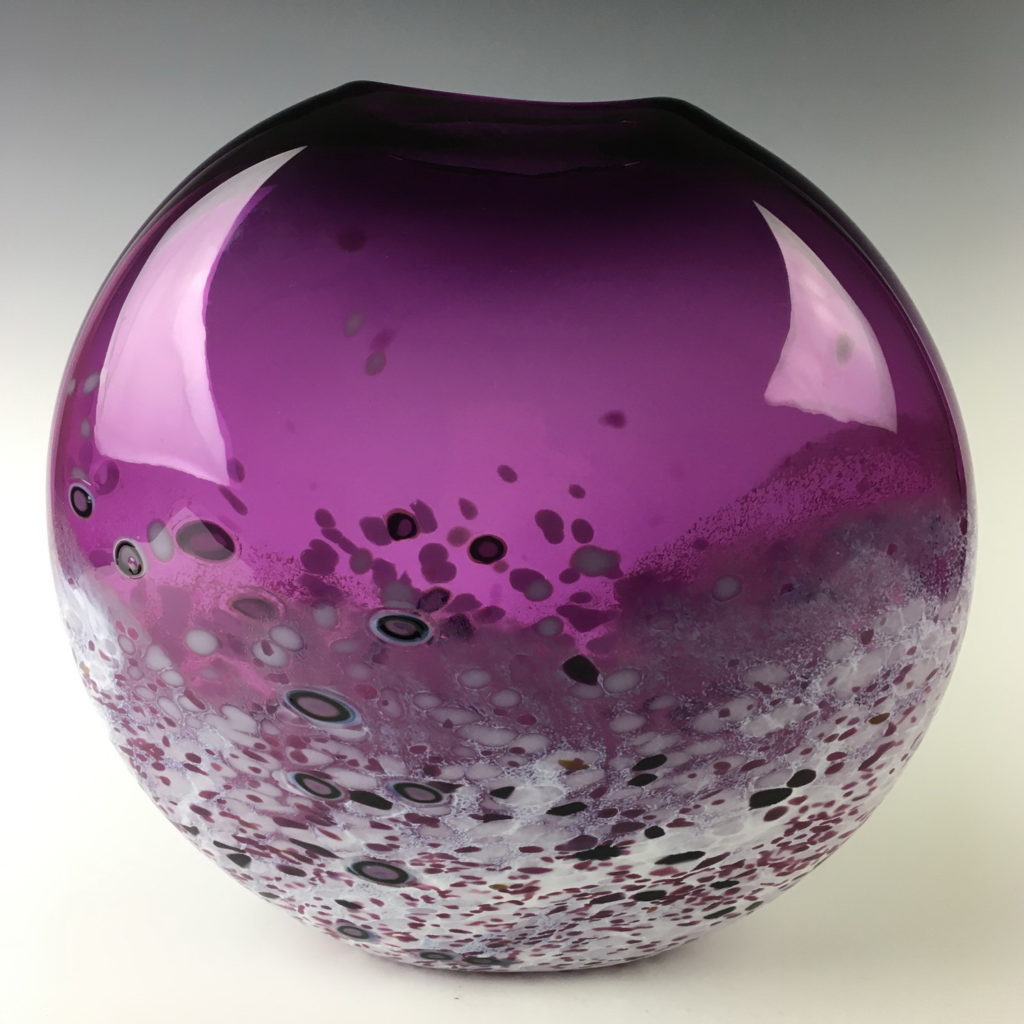 Smarty Vase (Purple) by Lisa Samphire at The Avenue Gallery, a contemporary fine art gallery in Victoria, BC, Canada.