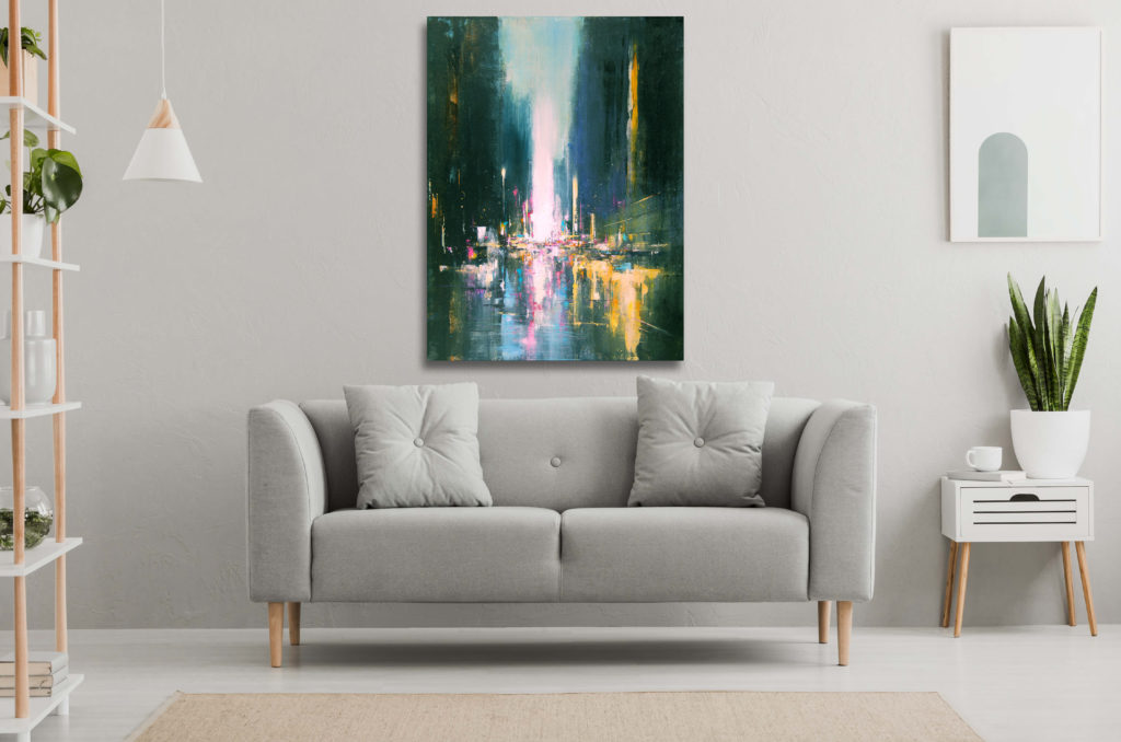 City Lights by William Liao at The Avenue Gallery, a contemporary fine art gallery in Victoria, BC, Canada.