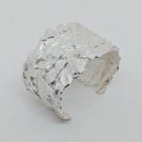 Silver Cuff Bracelet by Barbara Adams at The Avenue Gallery, a contemporary fine art gallery in Victoria, BC, Canada.