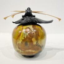 Medium Round Vase with Top by Geoff Searle at The Avenue Gallery, a contemporary fine art gallery in Victoria, BC, Canada.