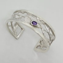 Tangled Garden Series Bracelet with Amethyst by Andrea Russell at The Avenue Gallery, a contemporary fine art gallery in Victoria, BC, Canada.