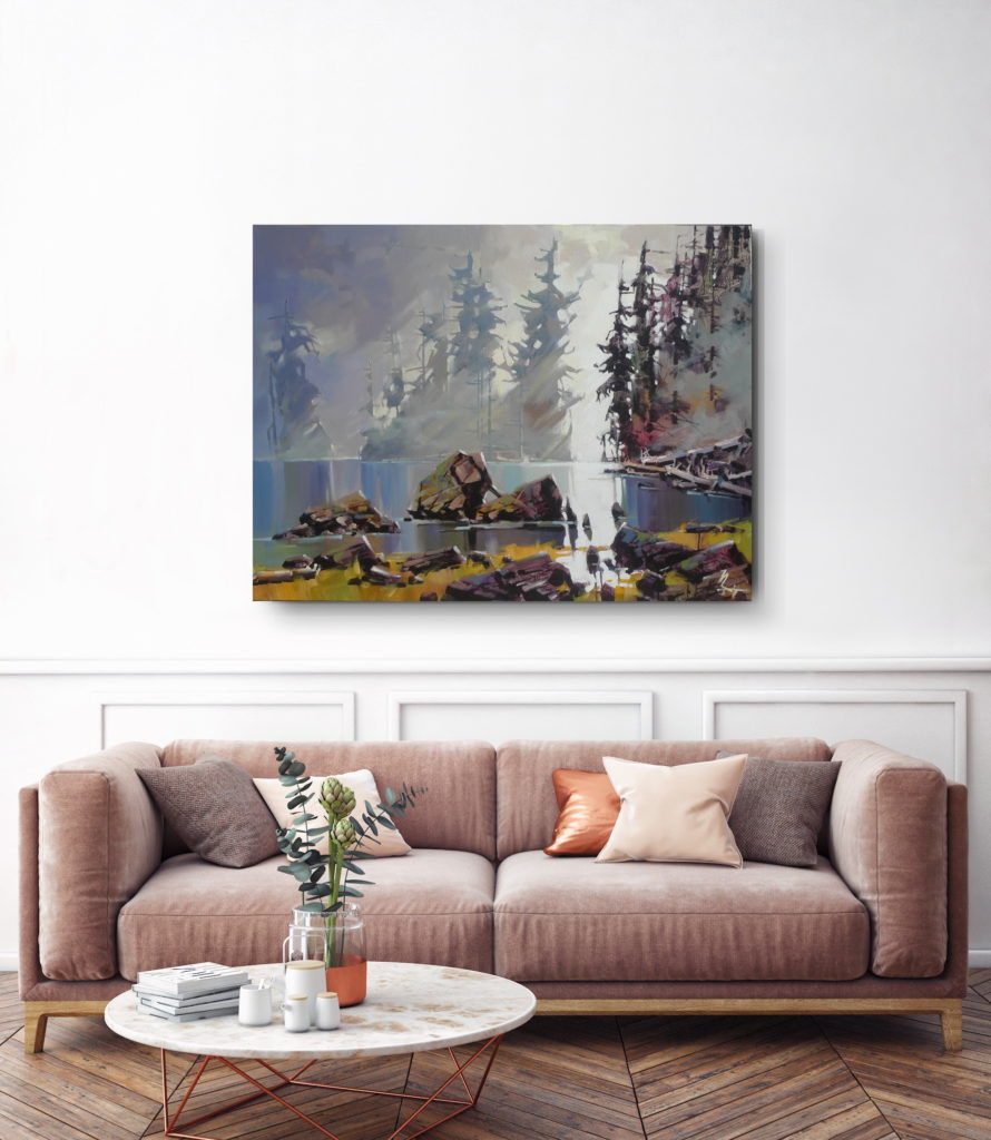 Seaside Morning by Bi Yuan Cheng at The Avenue Gallery, a contemporary fine art gallery in Victoria, BC, Canada.