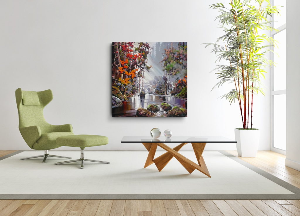 Touch of Red by Bi Yuan Cheng at The Avenue Gallery, a contemporary fine art gallery in Victoria, BC, Canada.