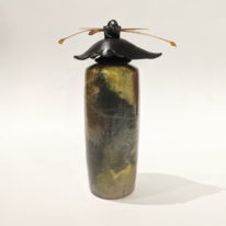 Medium Tall Vase with Top by Geoff Searle at The Avenue Gallery, a contemporary fine art gallery in Victoria, BC, Canada.