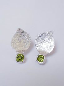 Leaf Earrings by Andrea Roberts at The Avenue Gallery, a contemporary fine art gallery in Victoria, BC, Canada.