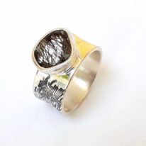 'Midnight Blues' Ring by Andrea Roberts at The Avenue Gallery, a contemporary fine art gallery in Victoria, BC, Canada.