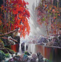 Morning View by Bi Yuan Cheng at The Avenue Gallery, a contemporary fine art gallery in Victoria, BC, Canada.