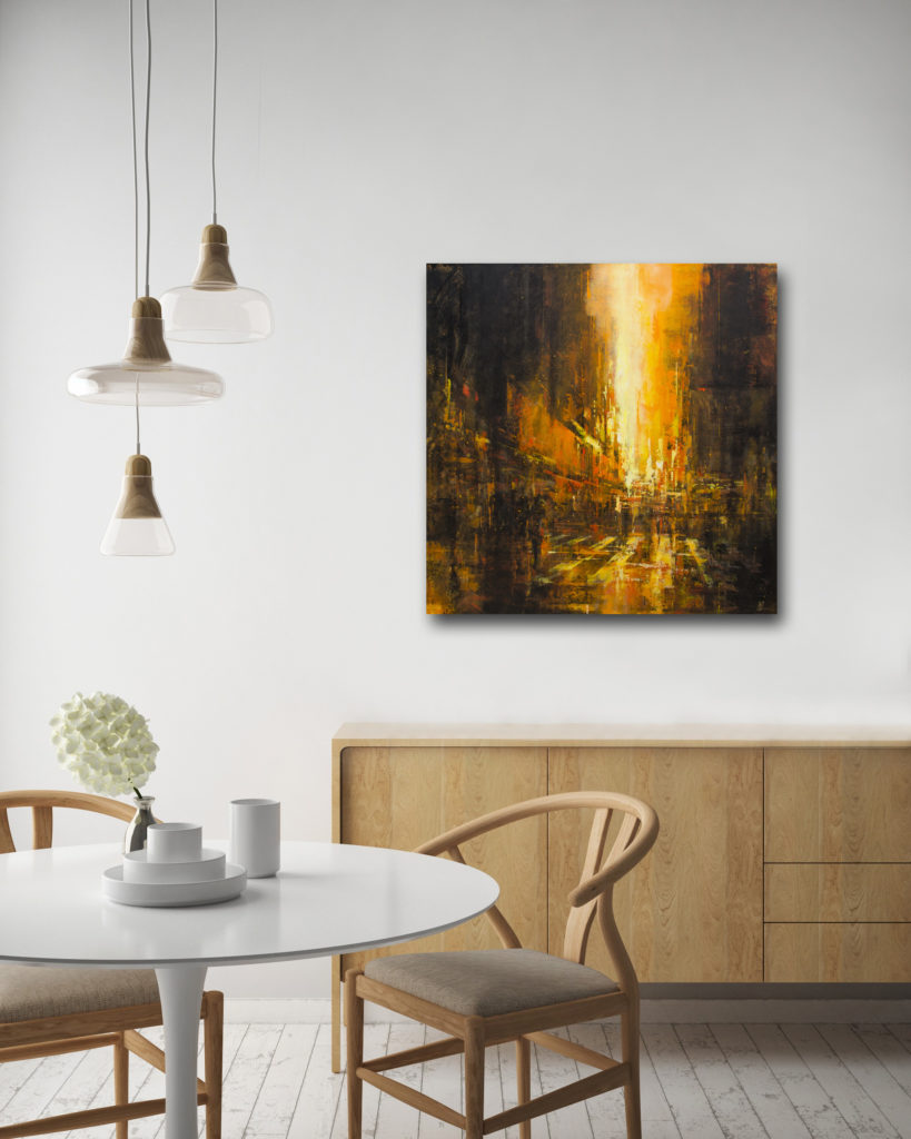 Robson Street by William Liao at The Avenue Gallery, a contemporary fine art gallery in Victoria, BC, Canada.