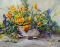 Rising in Purples and Golds by Tanya Bone at The Avenue Gallery, a contemporary fine art gallery in Victoria, BC, Canada.