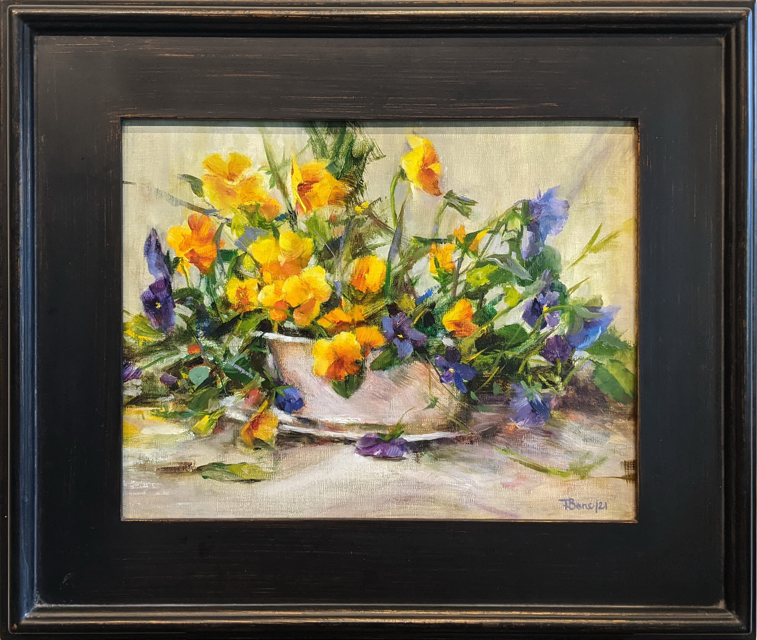 Rising in Purples and Golds by Tanya Bone at The Avenue Gallery, a contemporary fine art gallery in Victoria, BC, Canada.