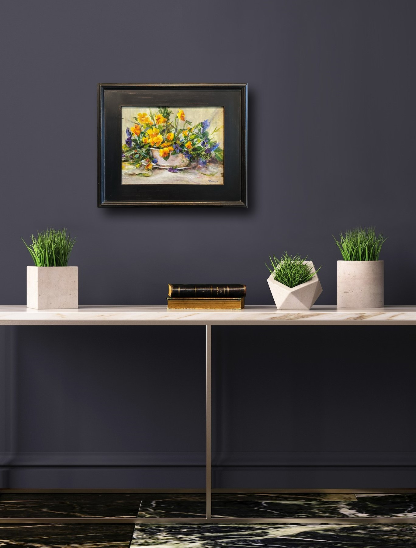 Rising in Purples and Golds by Tanya Bone at The Avenue Gallery, a contemporary fine art gallery in Victoria, BC, Canada.