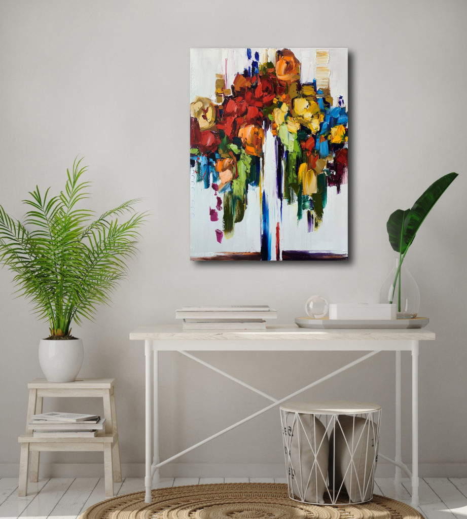 With A Smile On My Face by Kimberly Kiel at The Avenue Gallery, a contemporary fine art gallery in Victoria, BC, Canada.