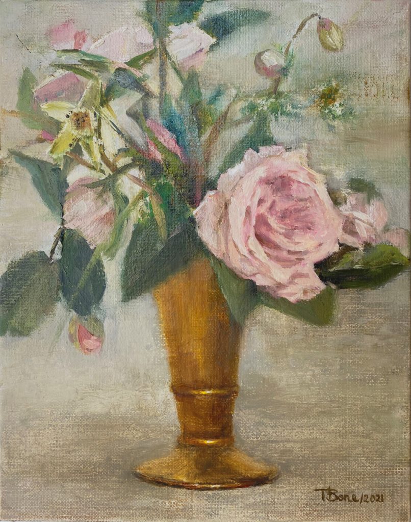 Dusty Rose by Tanya Bone at The Avenue Gallery, a contemporary fine art gallery in Victoria, BC, Canada.