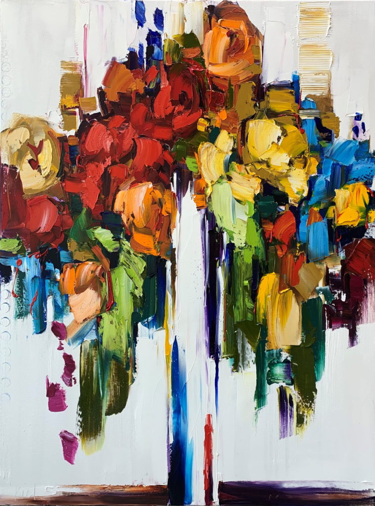 With A Smile On My Face by Kimberly Kiel at The Avenue Gallery, a contemporary fine art gallery in Victoria, BC, Canada.