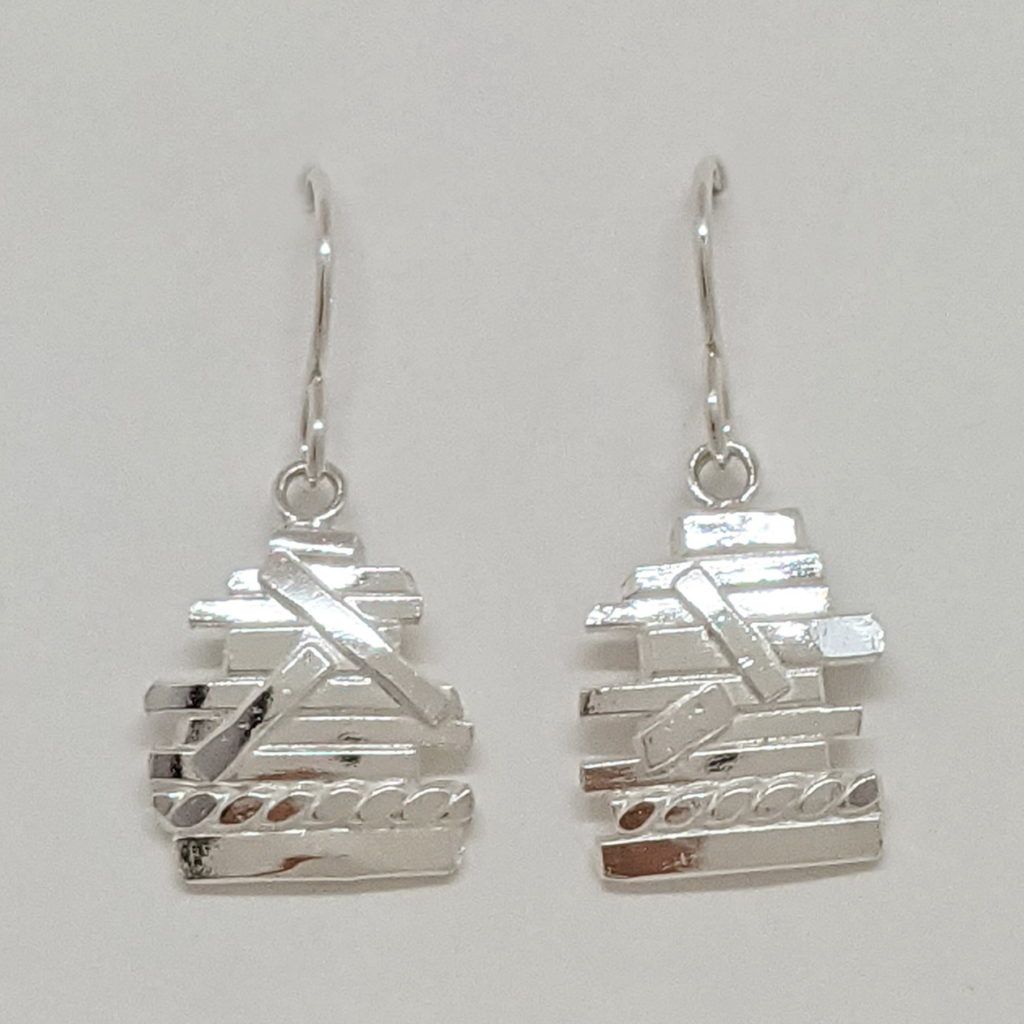 Medium Bark Earrings by A & R Jewellery at The Avenue Gallery, a contemporary fine art gallery in Victoria, BC, Canada.