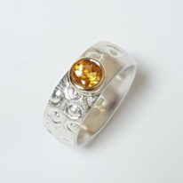 Citrine Ring by Andrea Roberts at The Avenue Gallery, a contemporary fine art gallery in Victoria, BC, Canada.