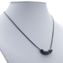 Oxidized 1 inch ShikShok Necklace by MichaudMichaud Design at The Avenue Gallery, a contemporary fine art gallery in Victoria, BC, Canada.