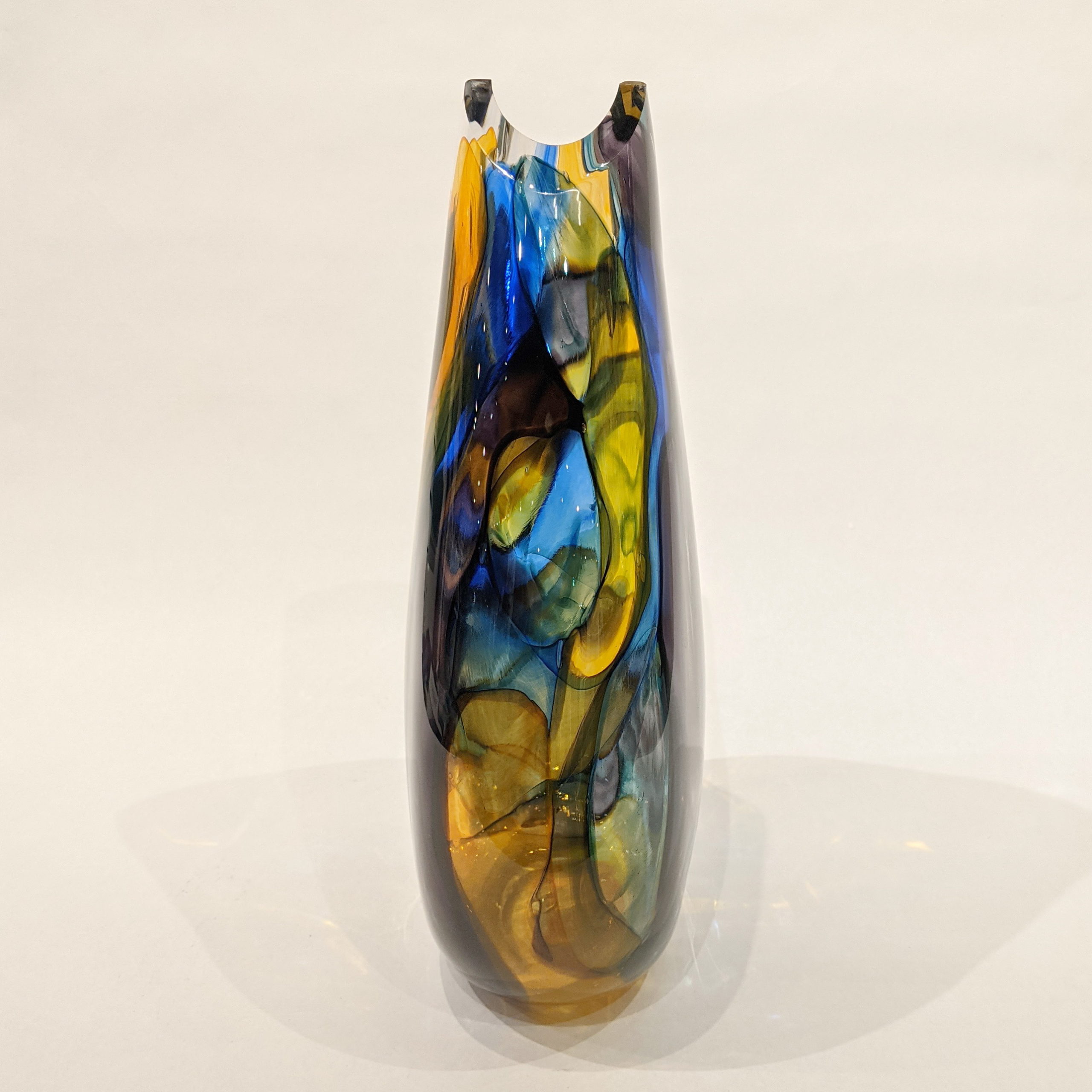 Stained Glass Vase by Guy Hollington at The Avenue Gallery, a contemporary fine art gallery in Victoria, BC, Canada.
