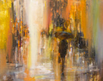 Gently Falling by William Liao at The Avenue Gallery, a contemporary fine art gallery in Victoria, BC, Canada.