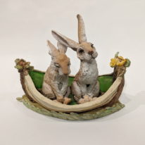 Woodland Sailors Henry and George by Carolyn Houg at The Avenue Gallery, a contemporary fine art gallery in Victoria, BC, Canada.