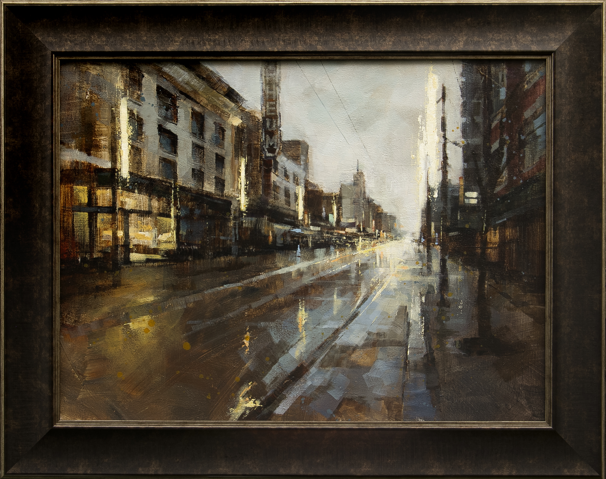 Another Rainy Day by William Liao at The Avenue Gallery, a contemporary fine art gallery in Victoria, BC, Canada.