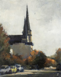 Quiet Afternoon on E Pender Street by William Liao at The Avenue Gallery, a contemporary fine art gallery in Victoria, BC, Canada.