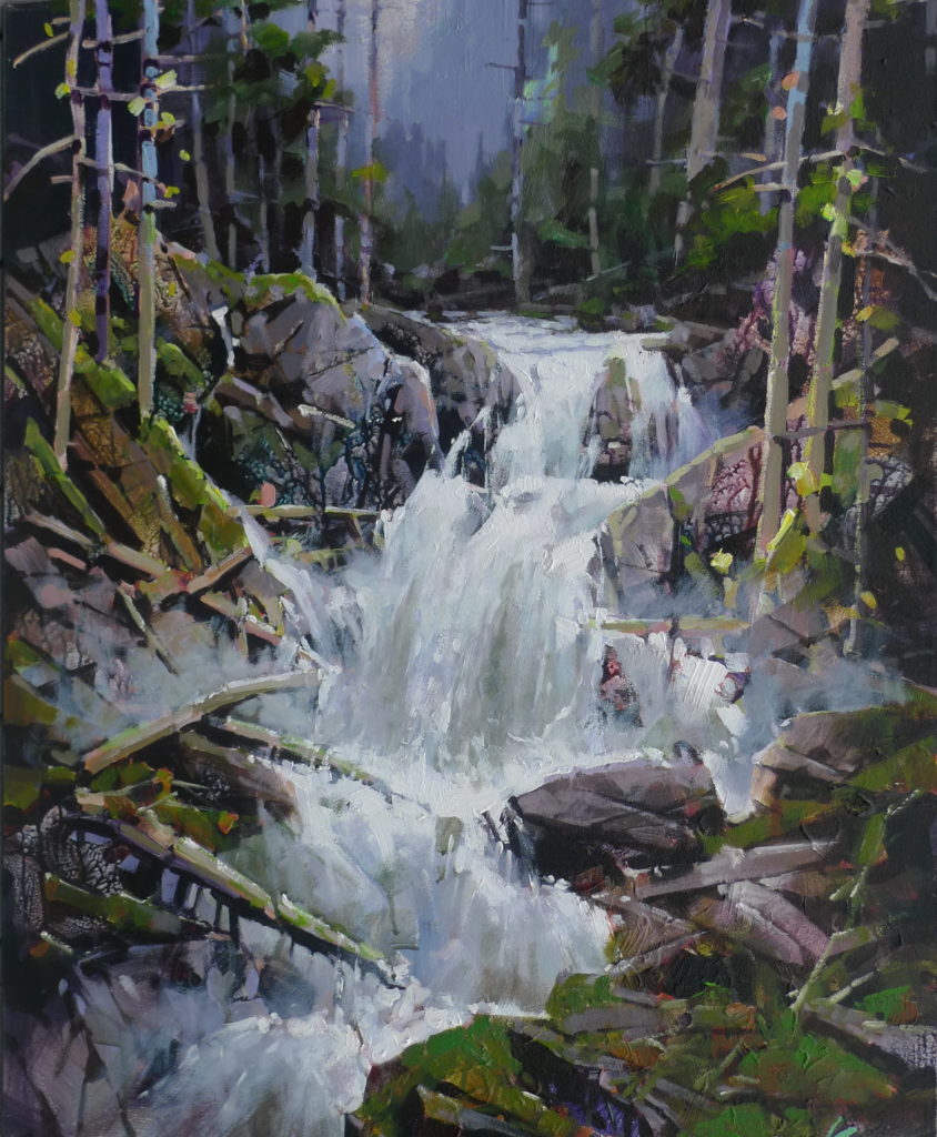 Fall in Autumn by Bi Yuan Cheng at The Avenue Gallery, a contemporary fine art gallery in Victoria, BC, Canada.