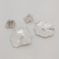 Large 'Fireworks' Clip-On Earrings by Barbara Adams at The Avenue Gallery, a contemporary fine art gallery in Victoria, BC, Canada.