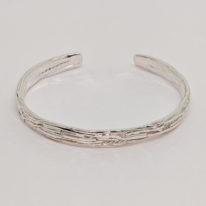 Bark Design Cuff (Medium) by A & R Jewellery at The Avenue Gallery, a contemporary fine art gallery in Victoria, BC, Canada.