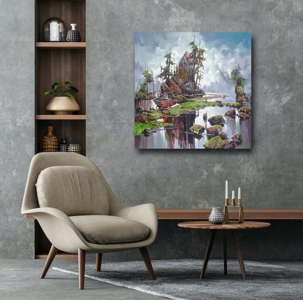 Pacific Latelight by Bi Yuan Cheng at The Avenue Gallery, a contemporary fine art gallery in Victoria, BC, Canada.