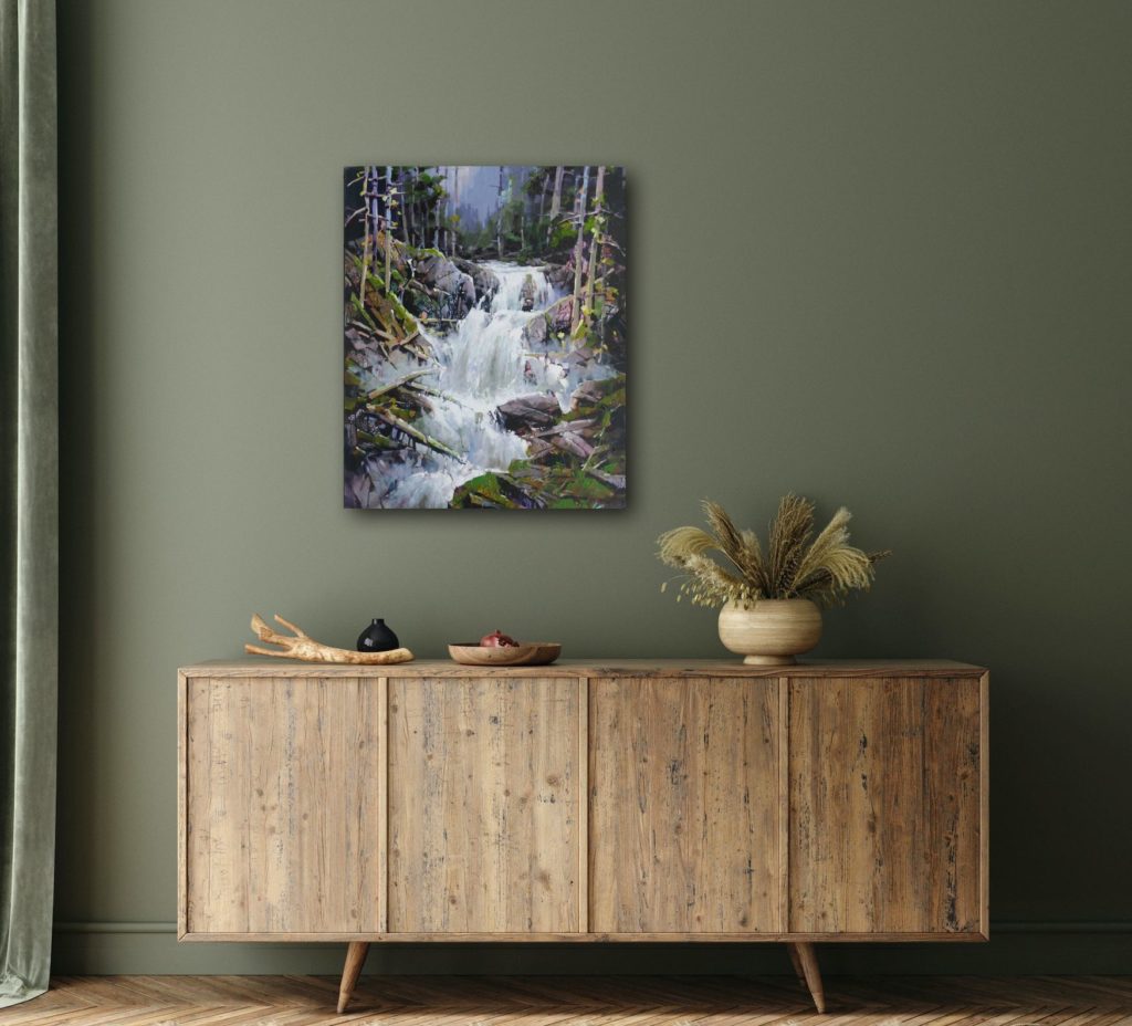 Fall in Autumn by Bi Yuan Cheng at The Avenue Gallery, a contemporary fine art gallery in Victoria, BC, Canada.