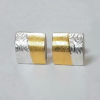 Canvas Earrings by Andrea Roberts at The Avenue Gallery, a contemporary fine art gallery in Victoria, BC, Canada.