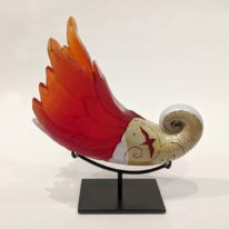 Earth, Sea & Air #68 (Red) by Naoko Takenouchi at The Avenue Gallery, a contemporary fine art gallery in Victoria, BC, Canada.