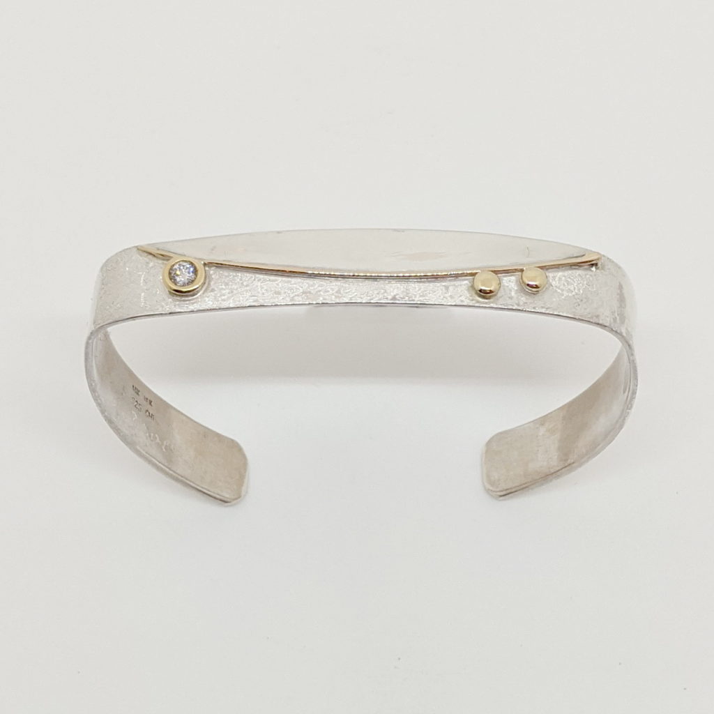 Blossom Wave Square Cuff Bracelet by Chi's Creations at The Avenue Gallery, a contemporary fine art gallery in Victoria, BC, Canada.