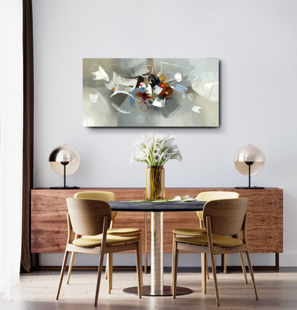 Silver Flurry by Shinah Lee at The Avenue Gallery, a contemporary fine art gallery in Victoria, BC, Canada.