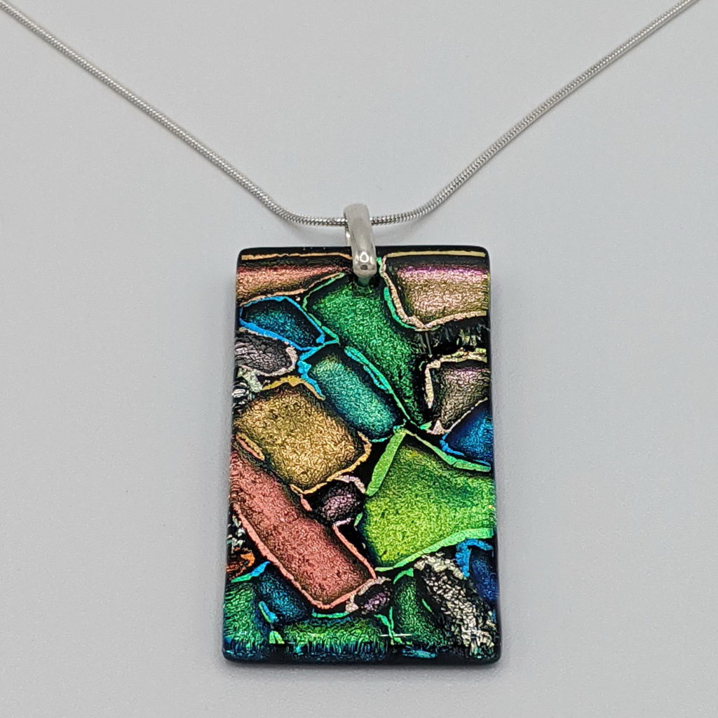 Mosaic Pendant (Large) by Peggy Brackett at The Avenue Gallery, a contemporary fine art gallery in Victoria, BC, Canada.