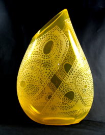 Optimism (Pale Old Gold) by Guy Hollington at The Avenue Gallery, a contemporary fine art gallery in Victoria, BC, Canada.