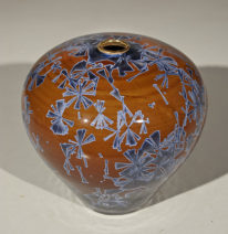 Blue-Amber Bulb #816 by Bill Boyd at The Avenue Gallery, a contemporary fine art gallery in Victoria, BC, Canada.