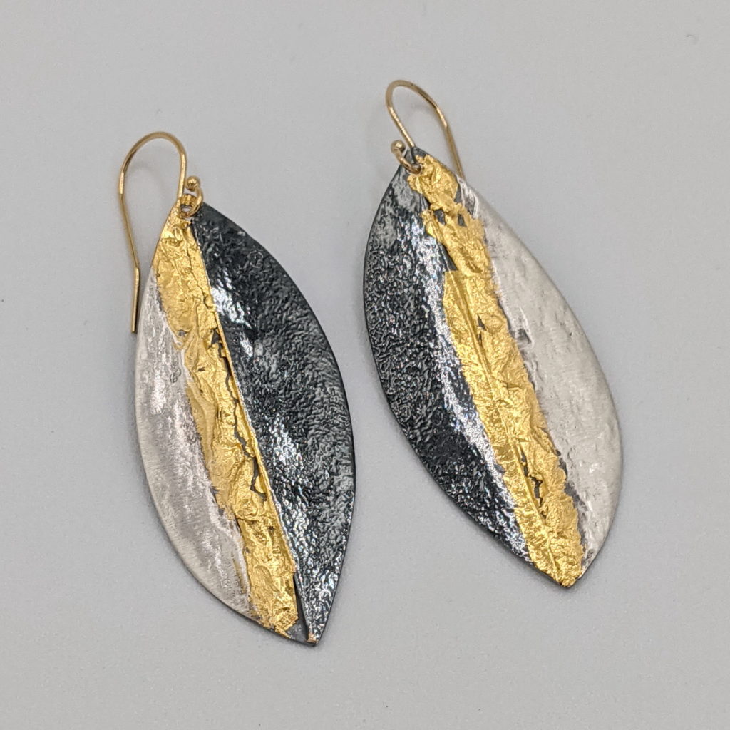 Convergence Earrings by Air & Earth Design at The Avenue Gallery, a contemporary fine art gallery in Victoria, BC, Canada.