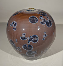 Blue-Amber Bulb #817 by Bill Boyd at The Avenue Gallery, a contemporary fine art gallery in Victoria, BC, Canada.