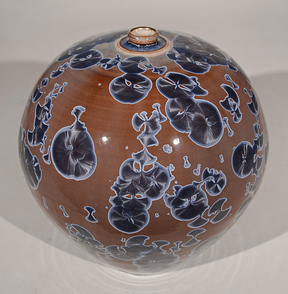 Blue-Amber Bulb #818 by Bill Boyd at The Avenue Gallery, a contemporary fine art gallery in Victoria, BC, Canada.