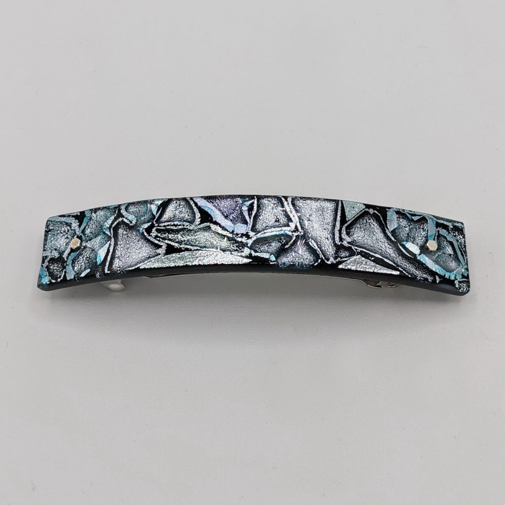 Mosaic Hair Clip (Large) by Peggy Brackett at The Avenue Gallery, a contemporary fine art gallery in Victoria, BC, Canada.