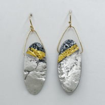 Tipping Point Earrings by Air & Earth Design at The Avenue Gallery, a contemporary fine art gallery in Victoria, BC, Canada.