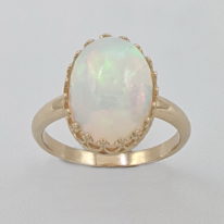Ethiopian Opal Ring by Val Nunns at The Avenue Gallery, a contemporary fine art gallery in Victoria, BC, Canada.