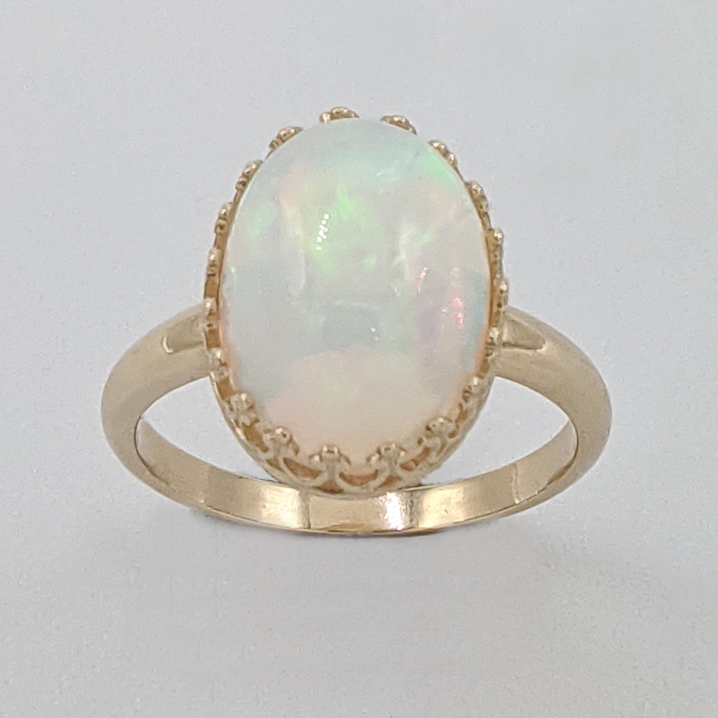 Ethiopian Opal Ring by Val Nunns at The Avenue Gallery, a contemporary fine art gallery in Victoria, BC, Canada.